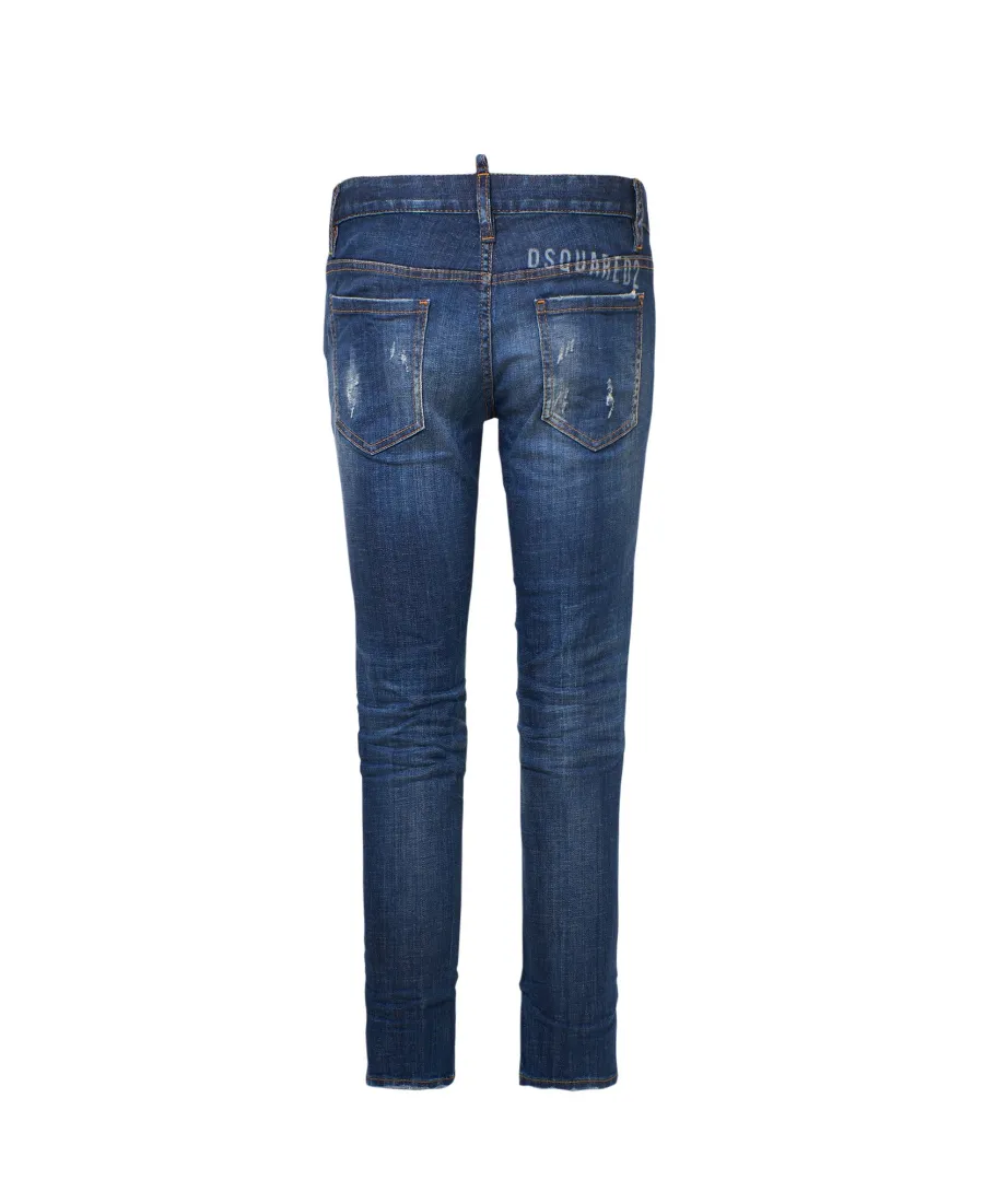 Distressed Low-Rise Jeans