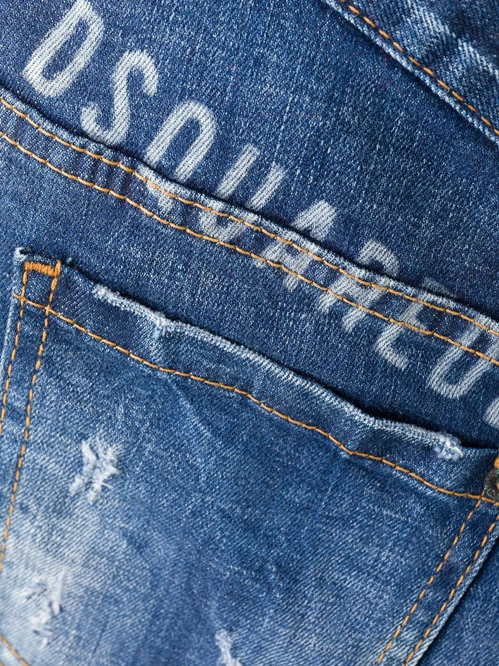 Distressed Low-Rise Jeans