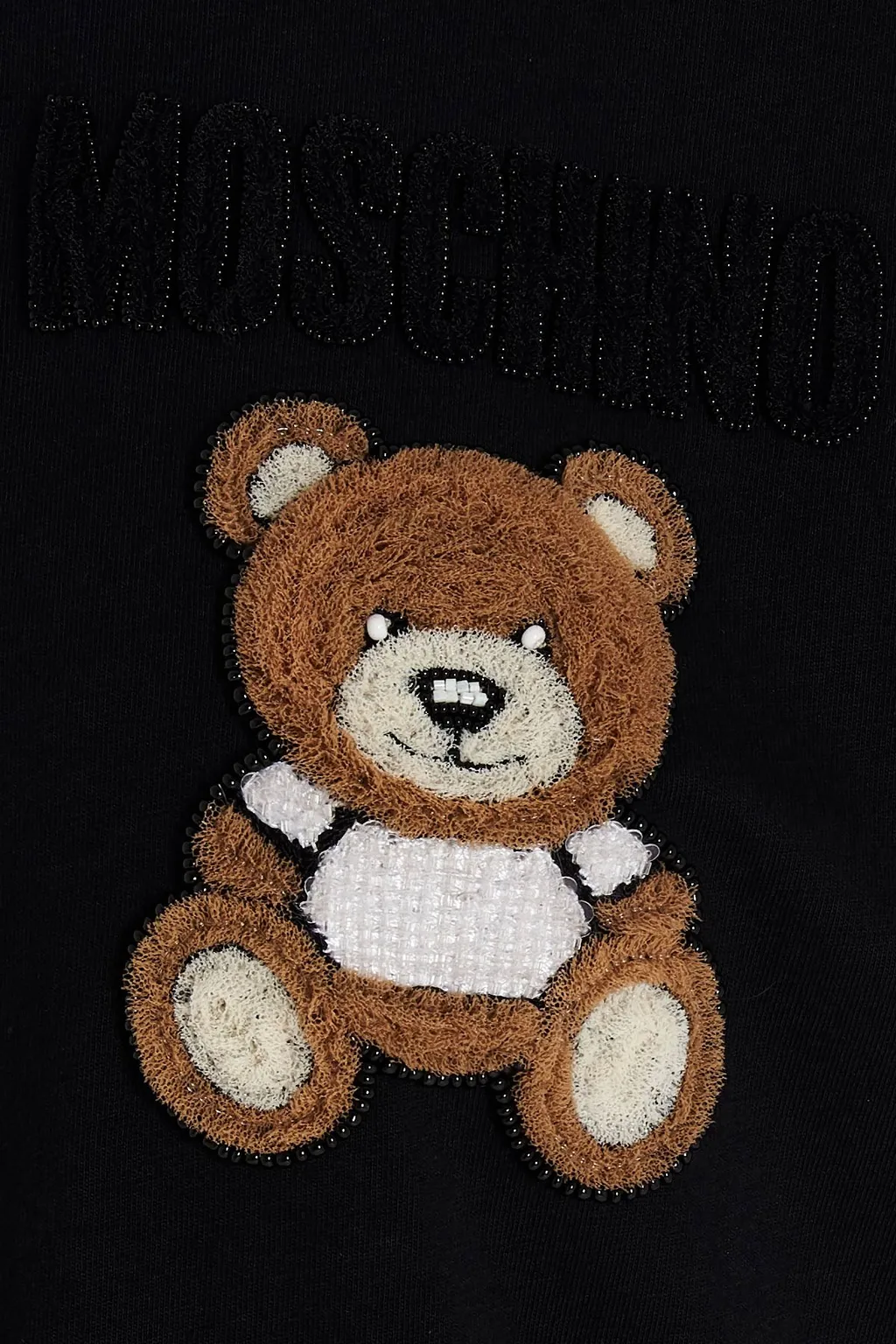 Teddy Bear Beaded T-Shirt Dress