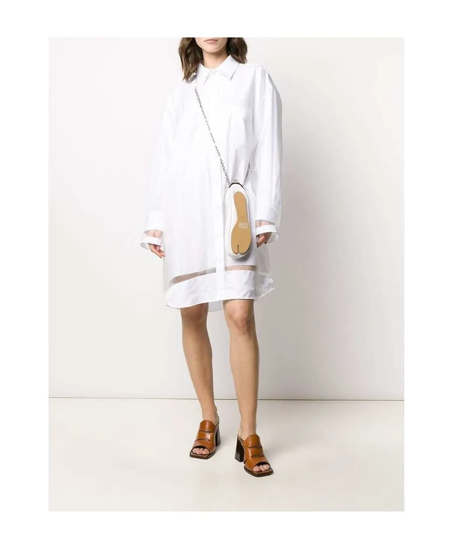 Maison Margiela Sheer Overlay Shirt Dress