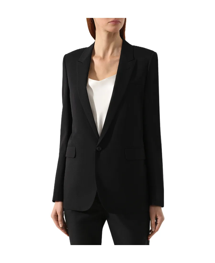 Saint Laurent Single-Breasted Long-Sleeved Blazer