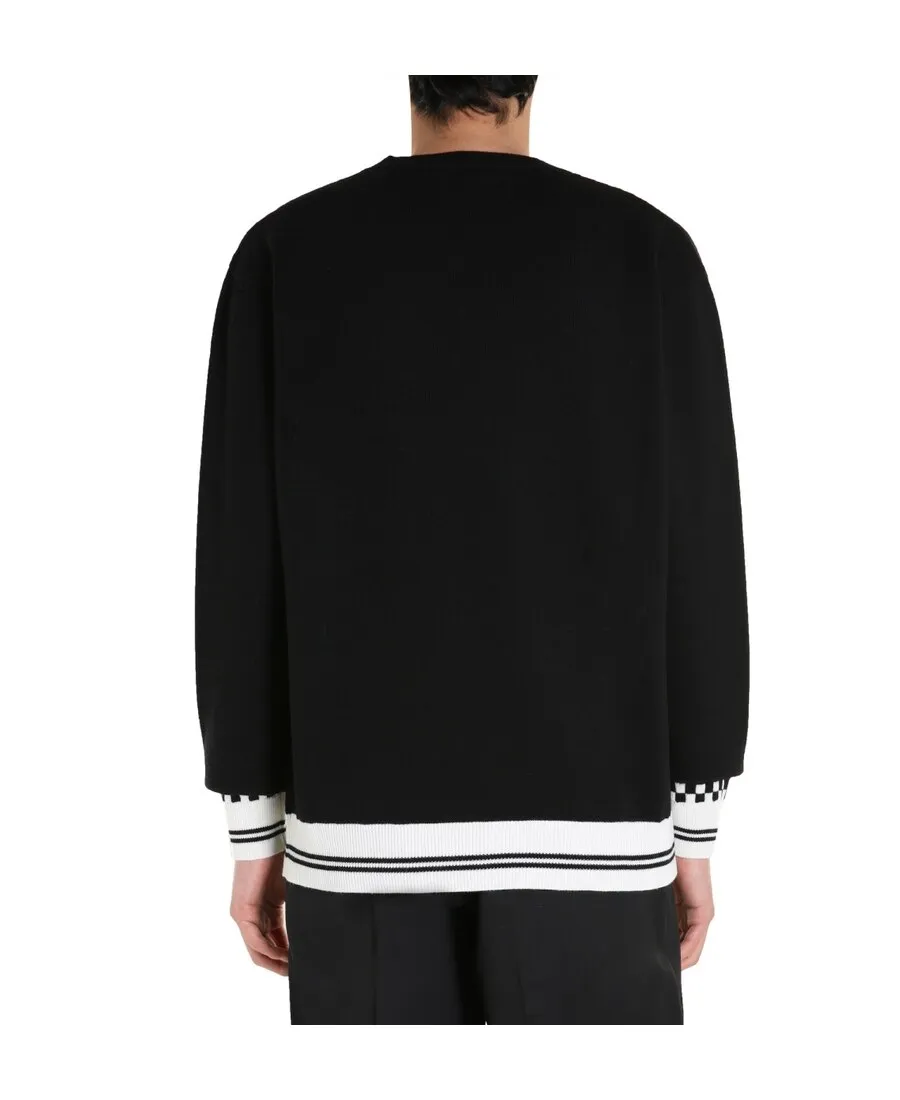 Intarsia-Knit Logo Jumper
