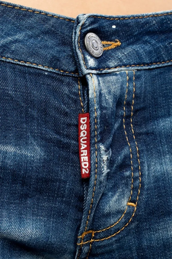 Ripped Detailing Cropped Jeans