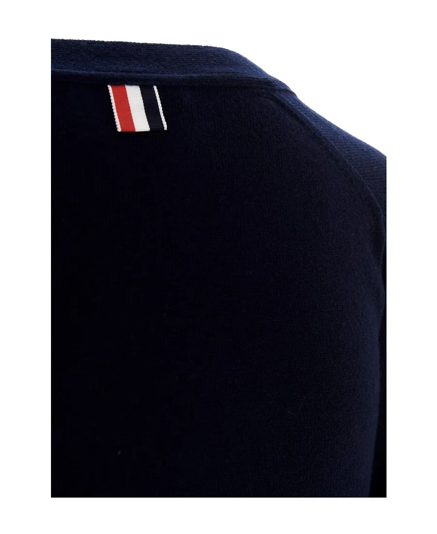 Thom Browne 4-Bar V-Neck Cardigan