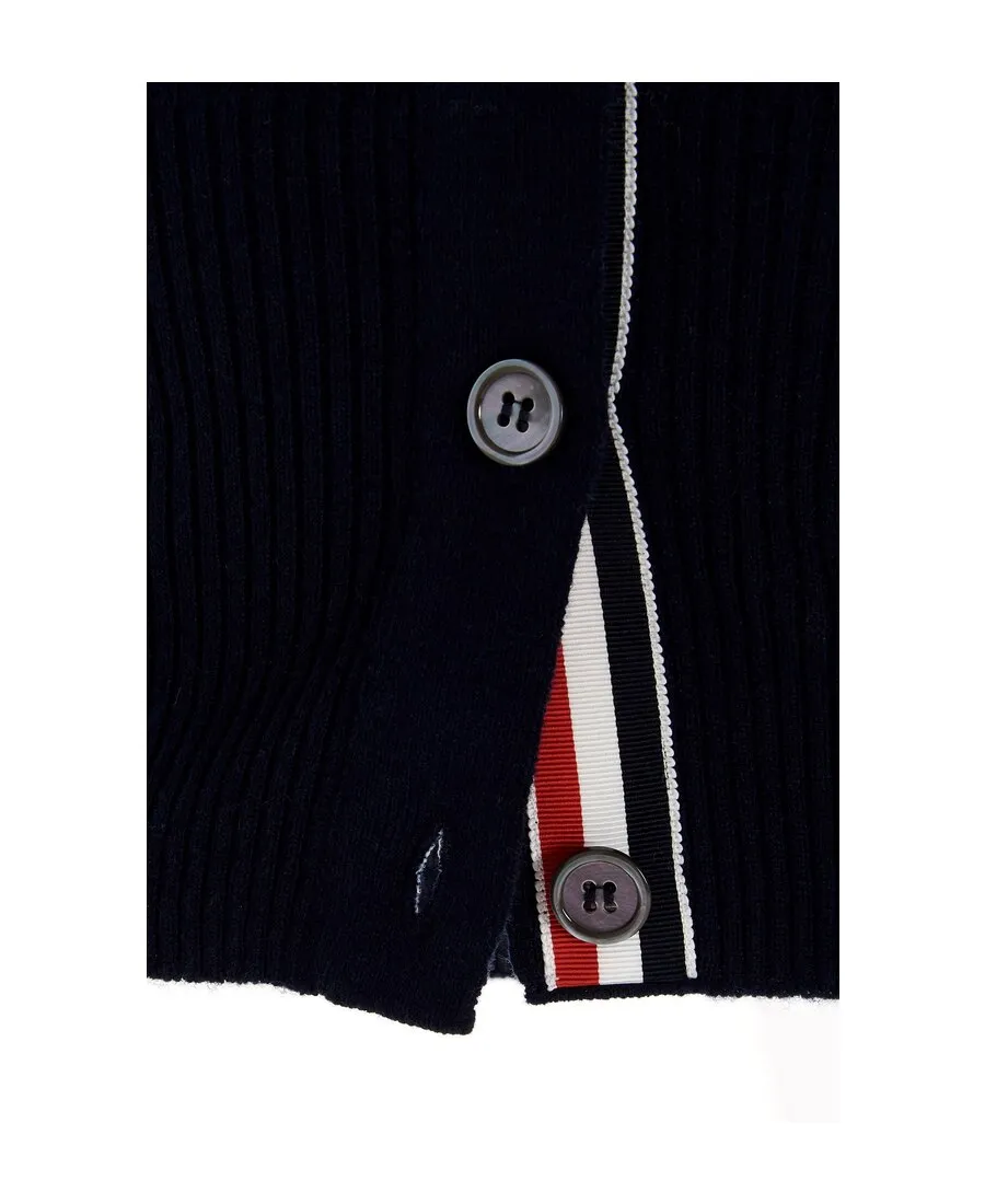 Thom Browne 4-Bar V-Neck Cardigan