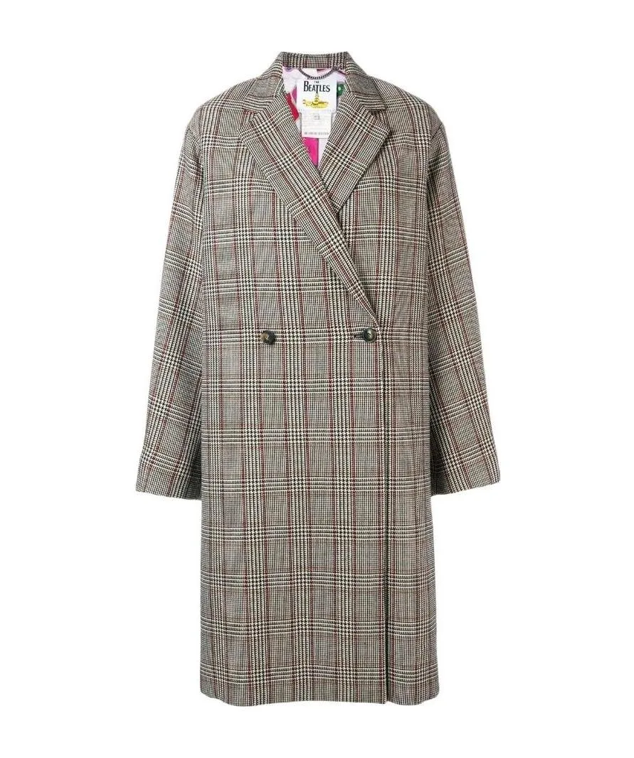 Multicolor Plaid Coat