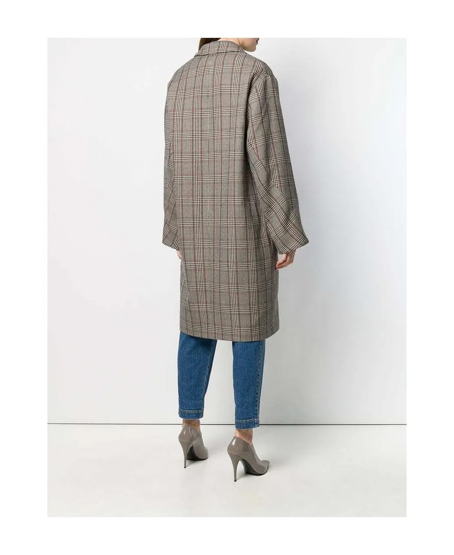 Multicolor Plaid Coat