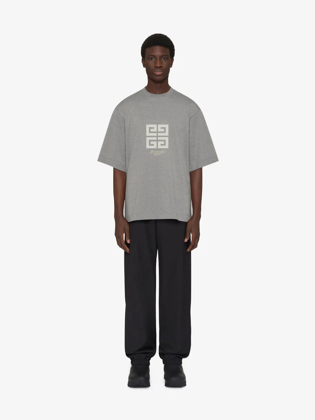 Givenchy 4G Embroidered Crewneck T-Shirt