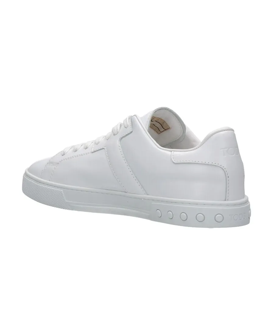 Leather Lace-Up Sneakers