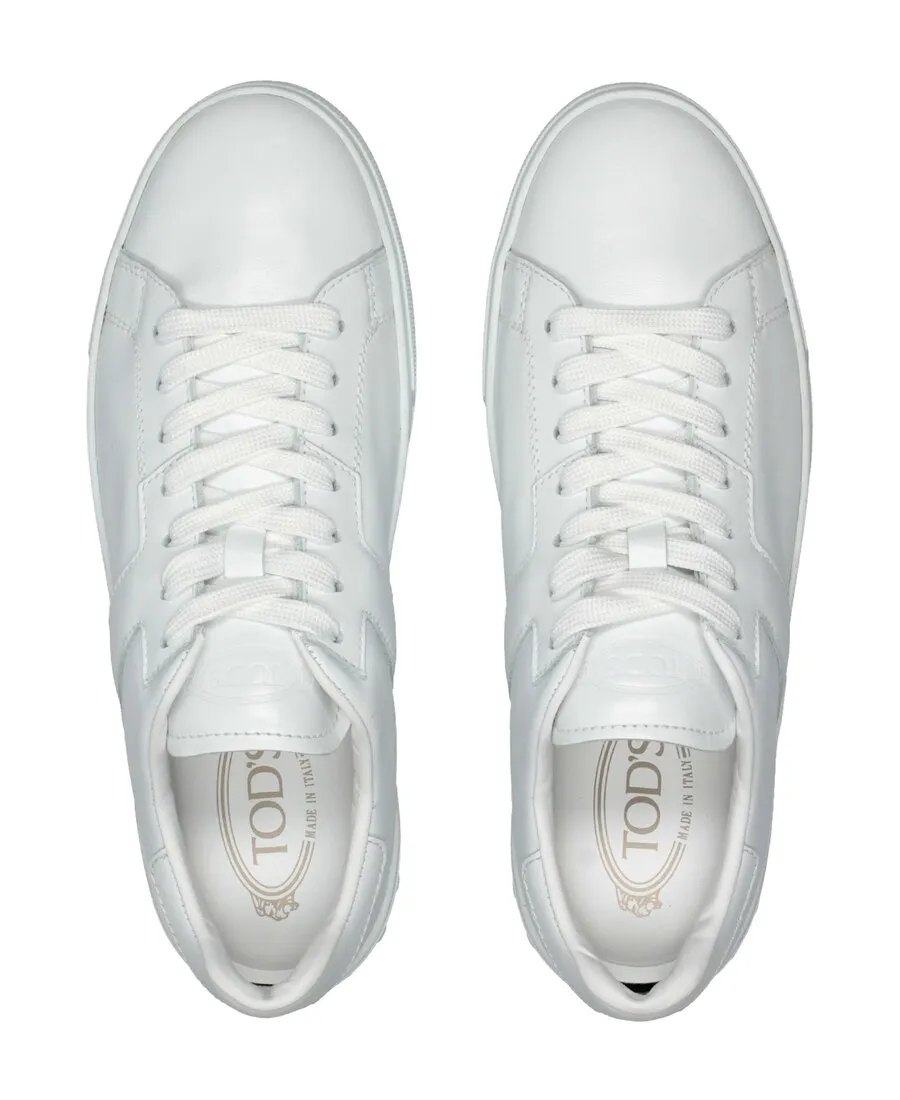 Leather Lace-Up Sneakers