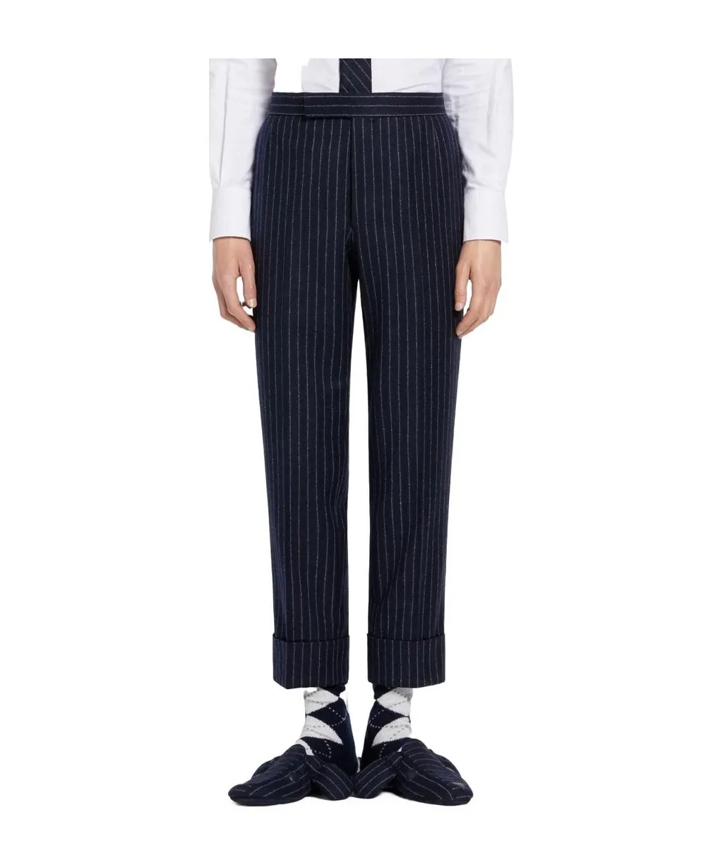 Ground Chalk-Stripe Flannel Trousers
