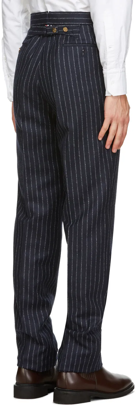 Ground Chalk-Stripe Flannel Trousers