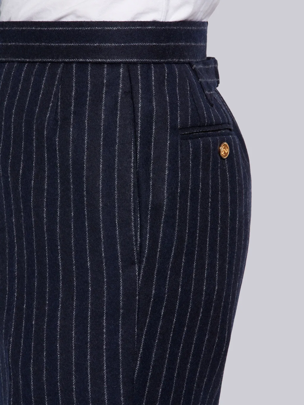 Ground Chalk-Stripe Flannel Trousers