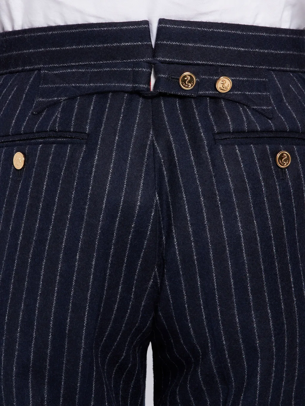 Ground Chalk-Stripe Flannel Trousers