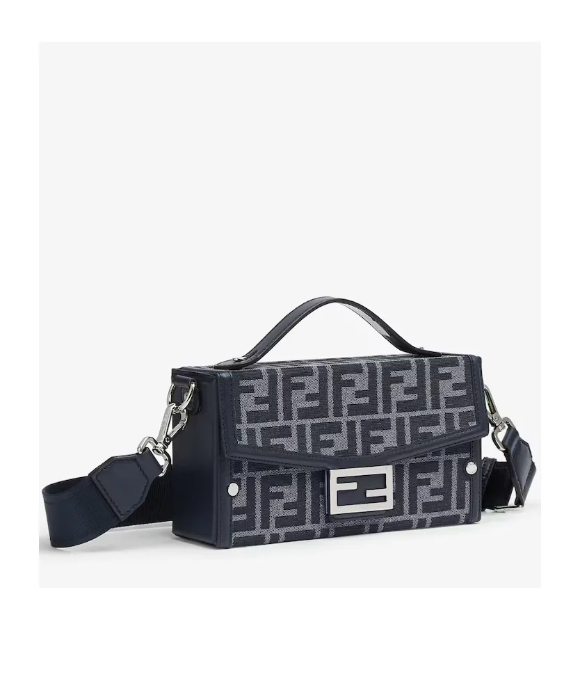 Fendi Baguette Soft Trunk Ff Jacquard Shoulder Bag