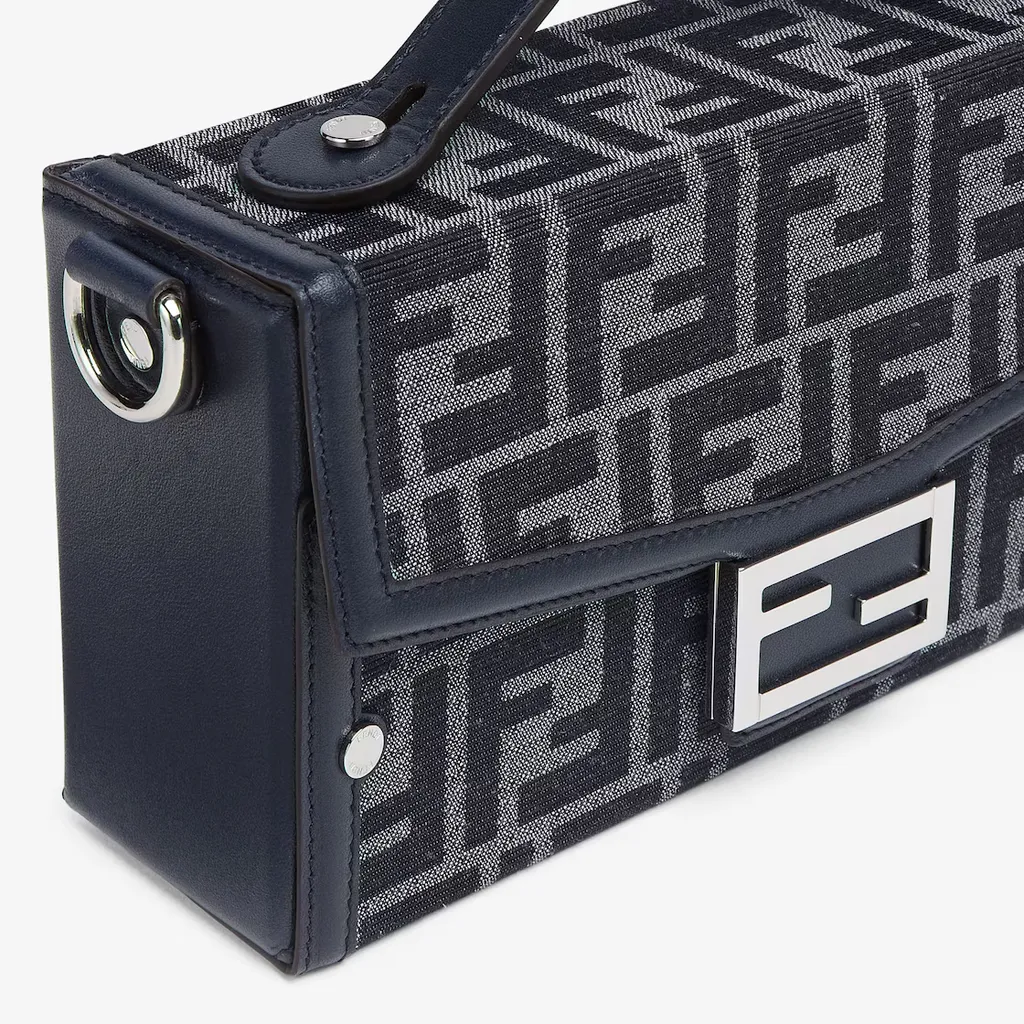 Fendi Baguette Soft Trunk Ff Jacquard Shoulder Bag