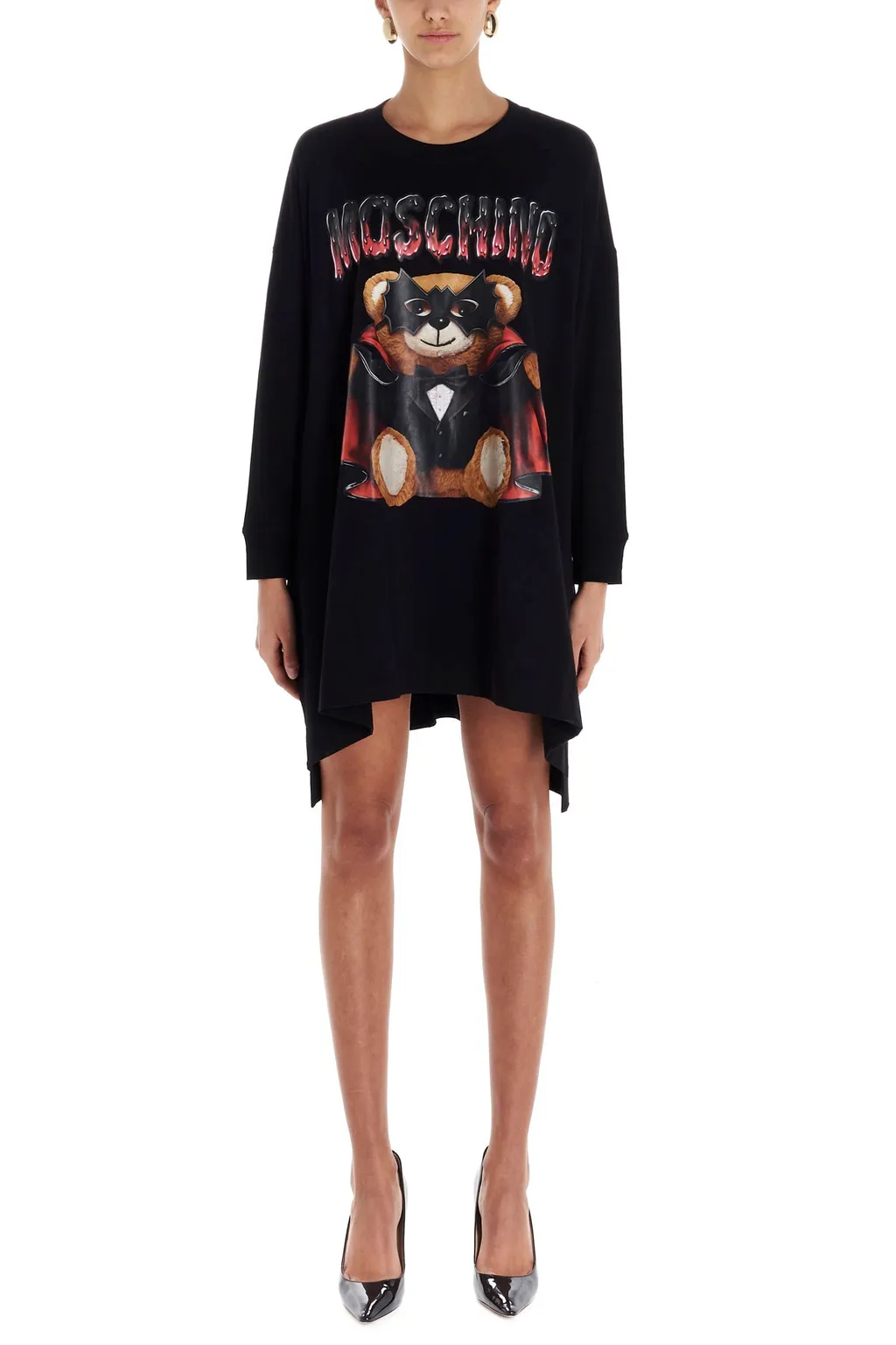 Bat Teddy Bear Print Dress