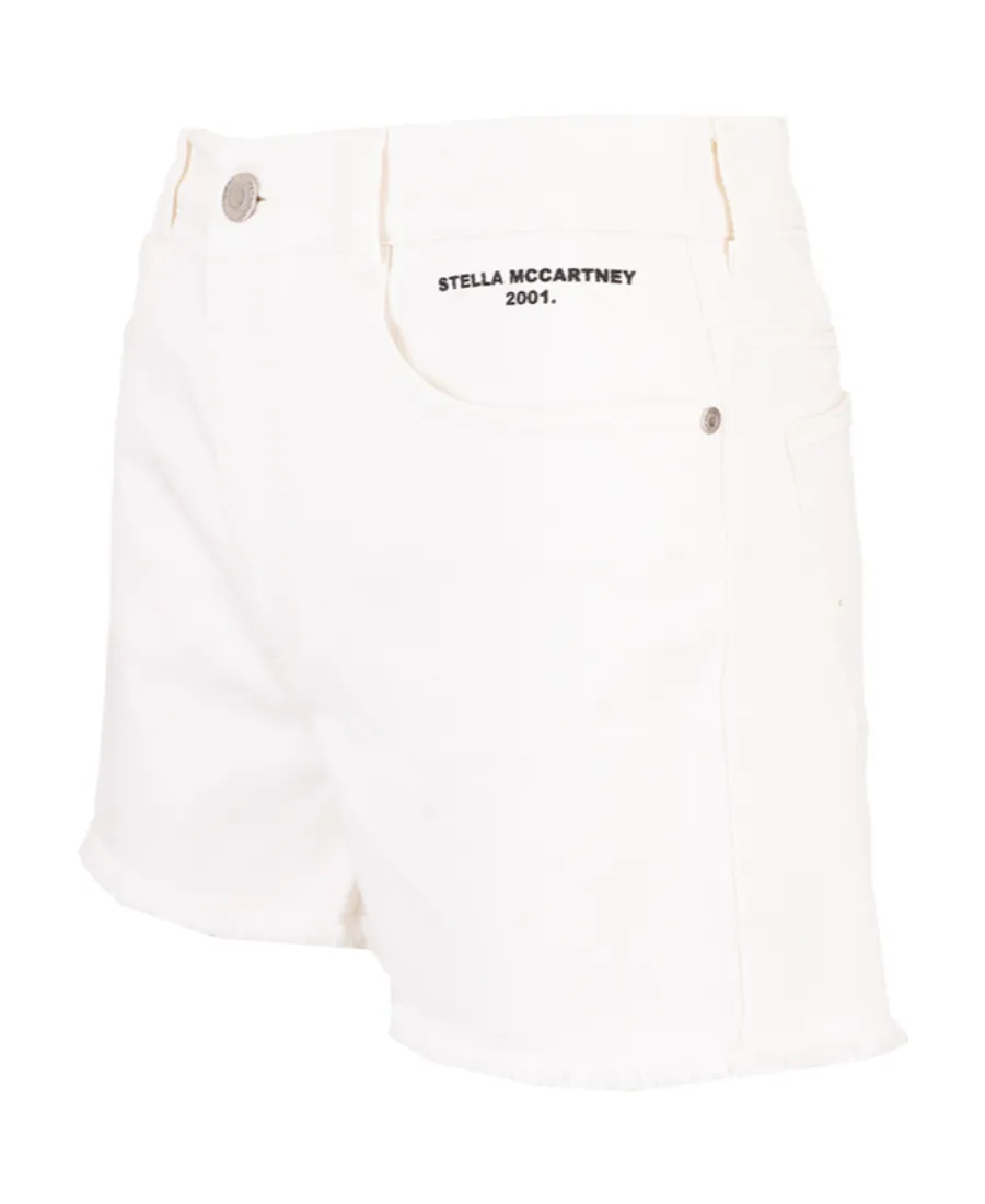 Frayed Hem Denim Shorts