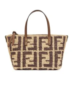 Fendi Mini Roll Ff Crochet Tote Bag