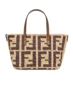Fendi Mini Roll Ff Crochet Tote Bag
