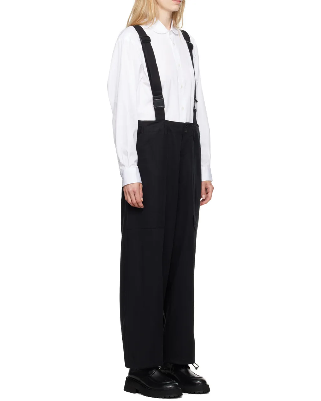 Y-3 Suspender Straight-Leg Pants