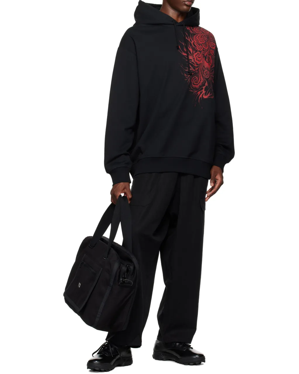 Y-3 Suspender Straight-Leg Pants