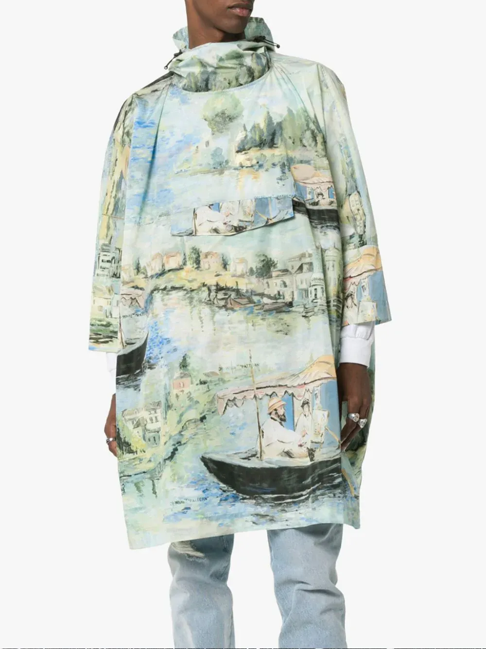 Printed Hooded Cloak