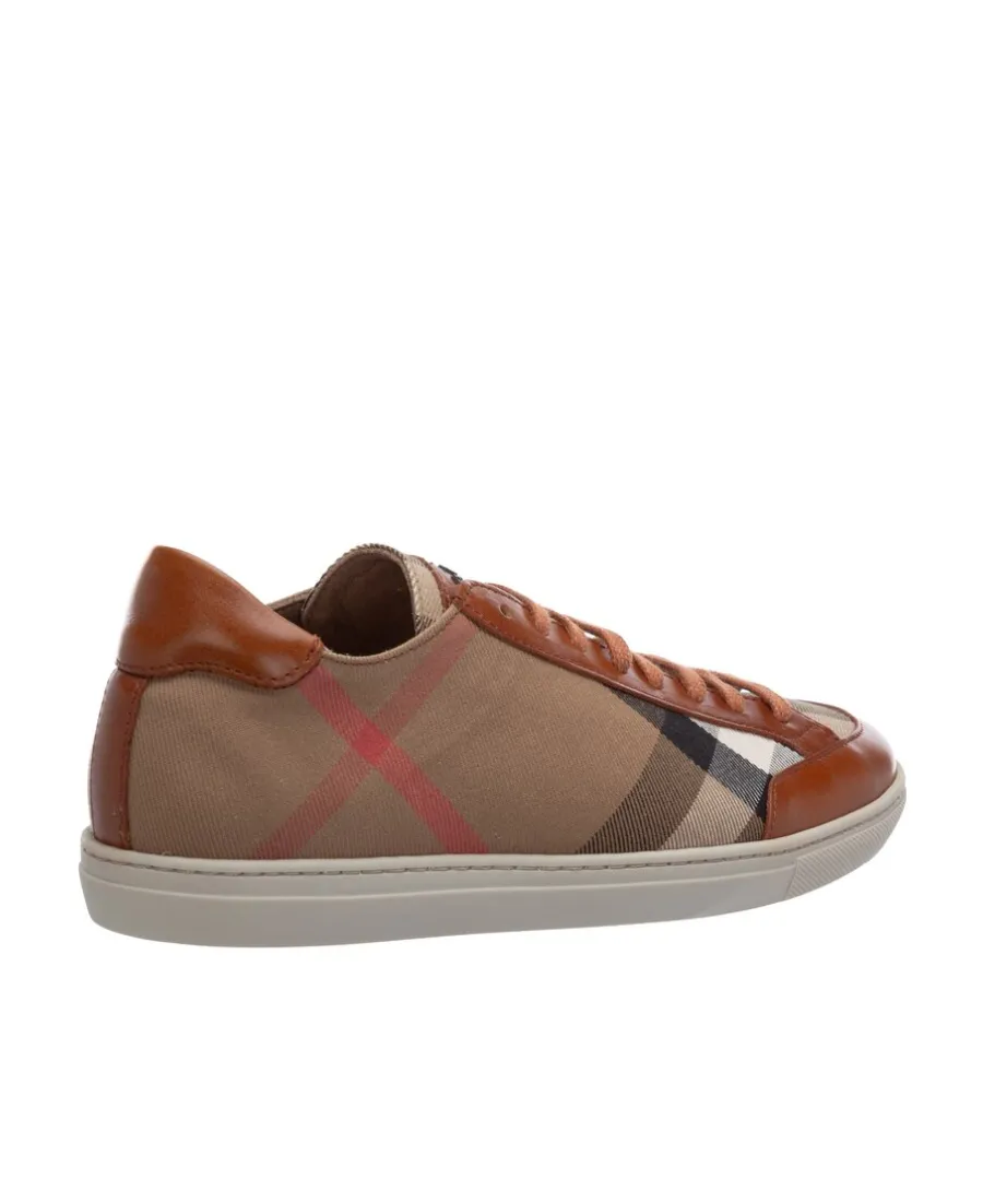 Check Lace Low-Cut Casual Shoes