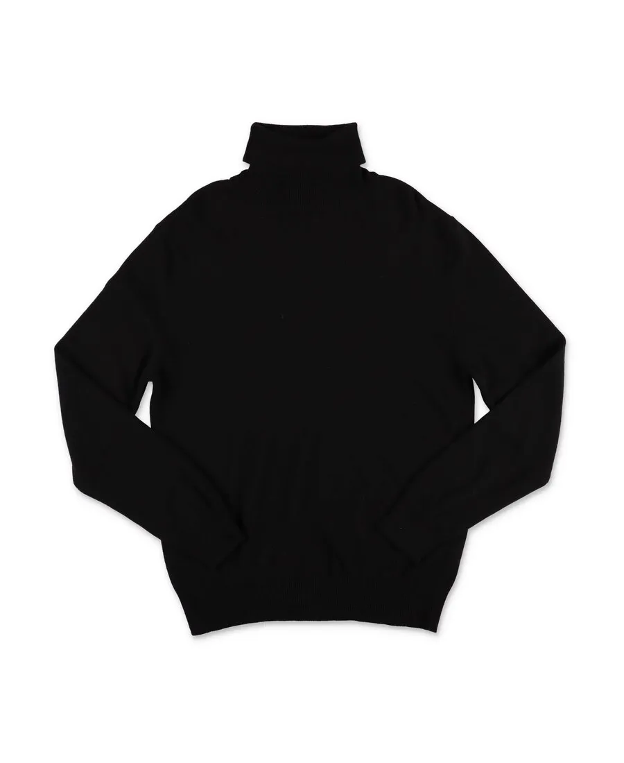 Black Logo Inlaid Sweater