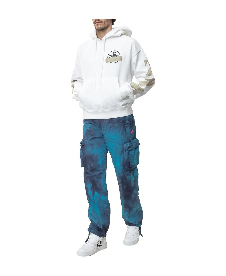 Tape Arrows Print Hoodie