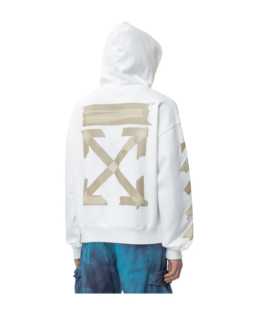 Tape Arrows Print Hoodie