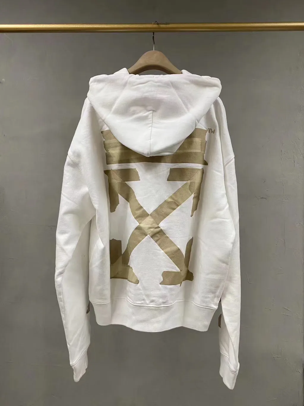 Tape Arrows Print Hoodie