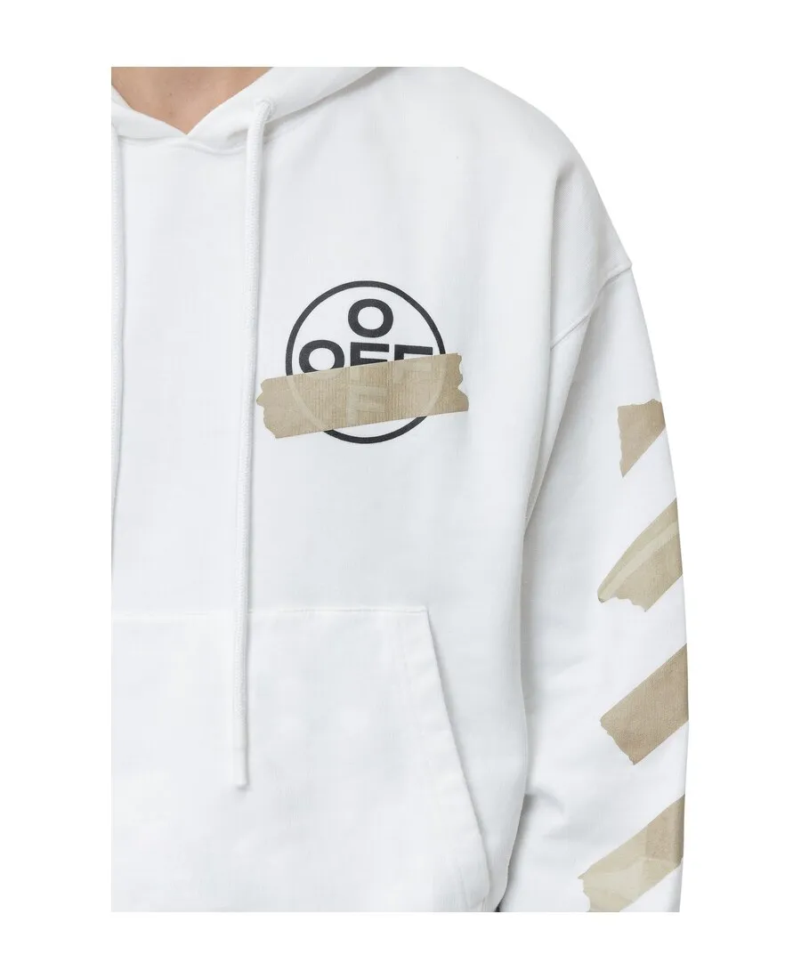 Tape Arrows Print Hoodie