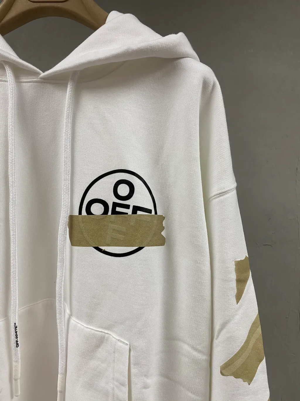 Tape Arrows Print Hoodie