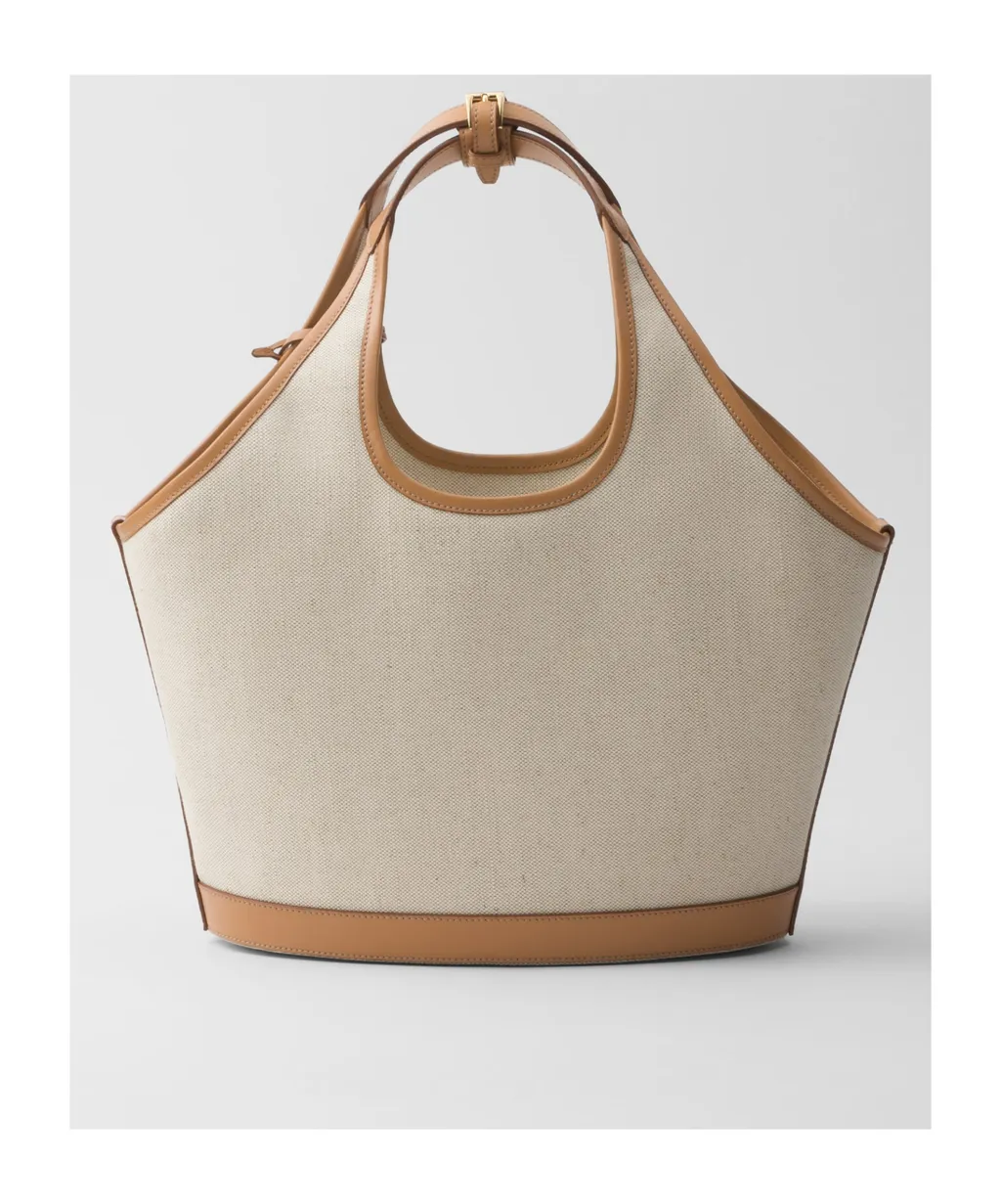 Prada Logo Printed Medium Top Handle Bag