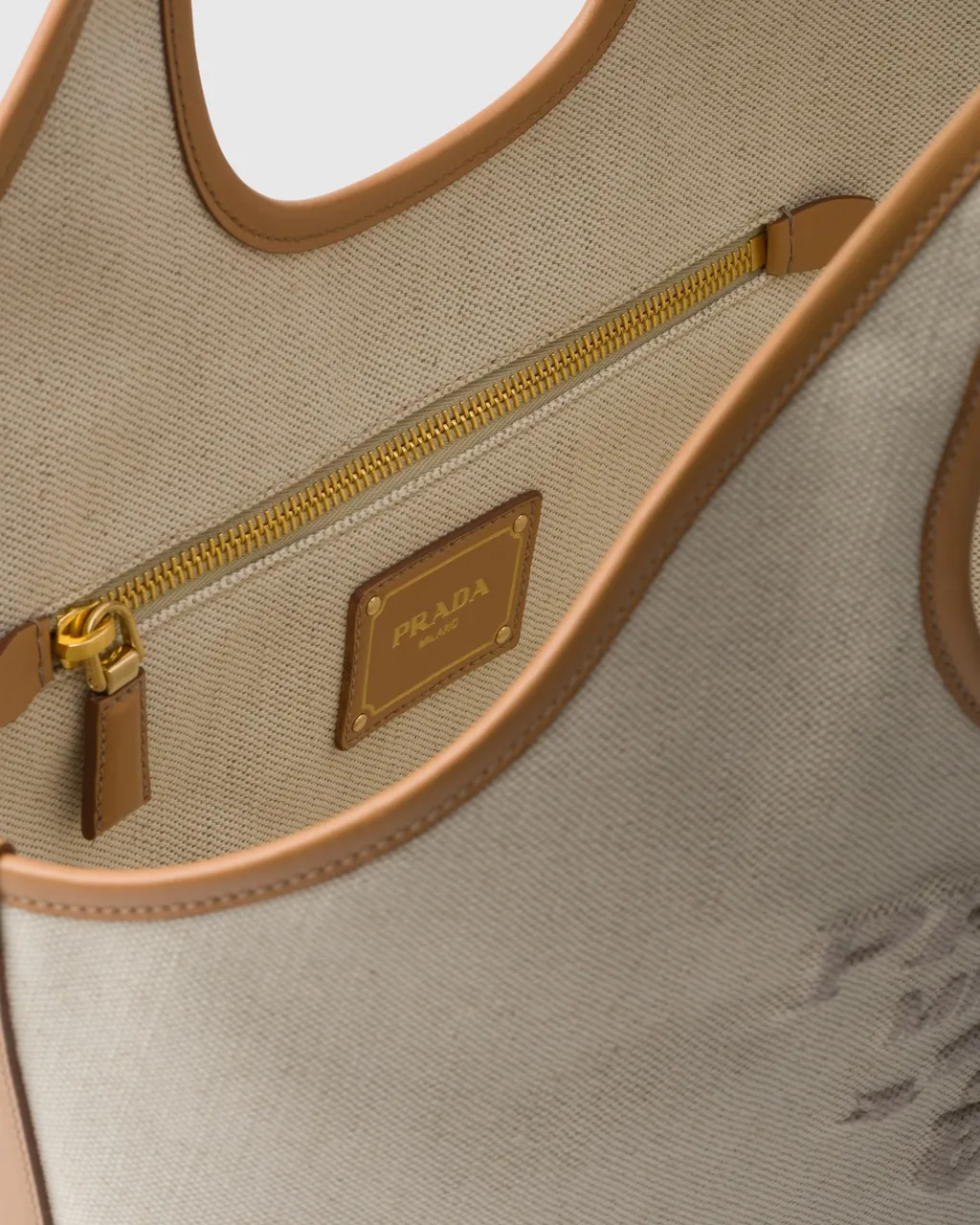 Prada Logo Printed Medium Top Handle Bag