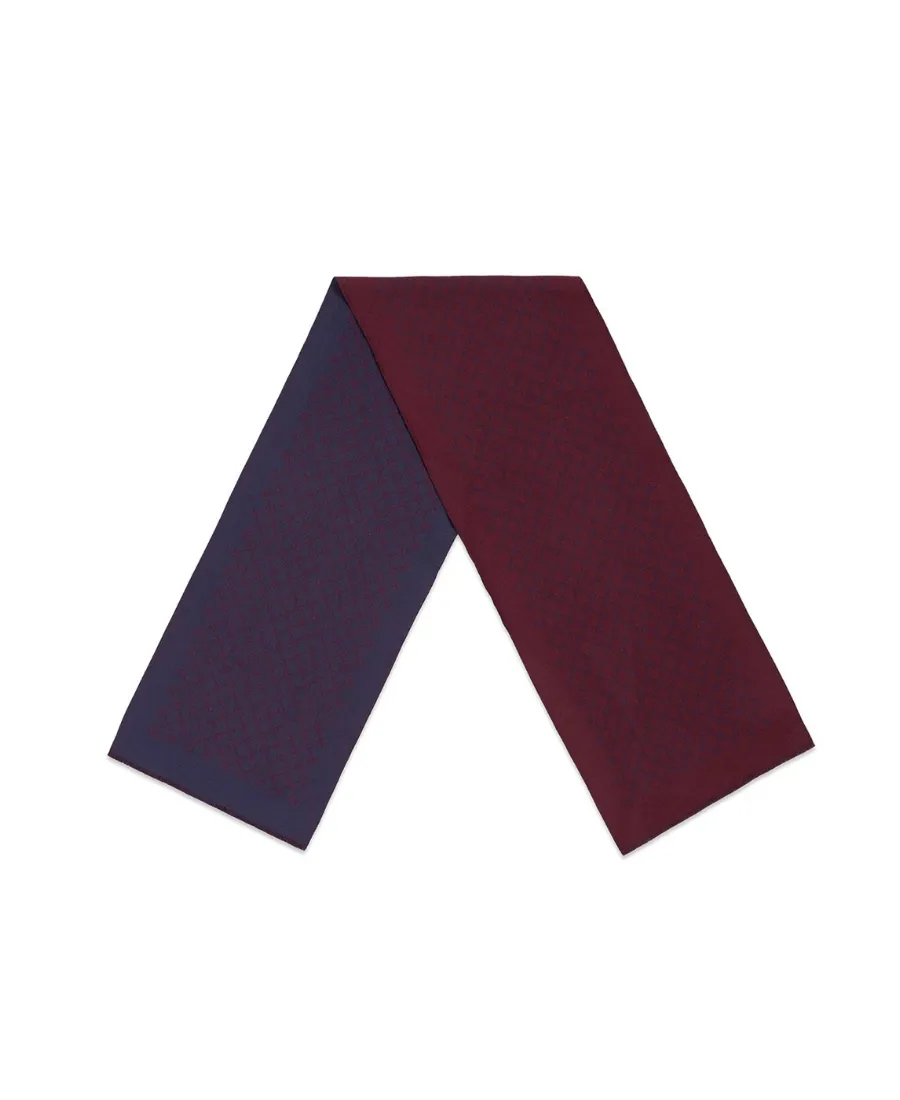 Web Detail Jacquard Knit Scarf