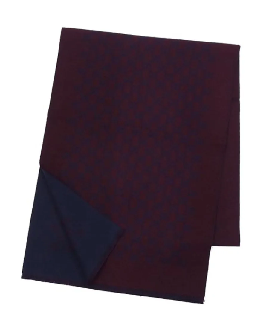 Web Detail Jacquard Knit Scarf