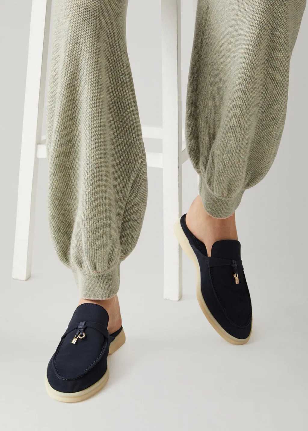 Loro Piana Babouche Charms Slip-On Flat Shoes
