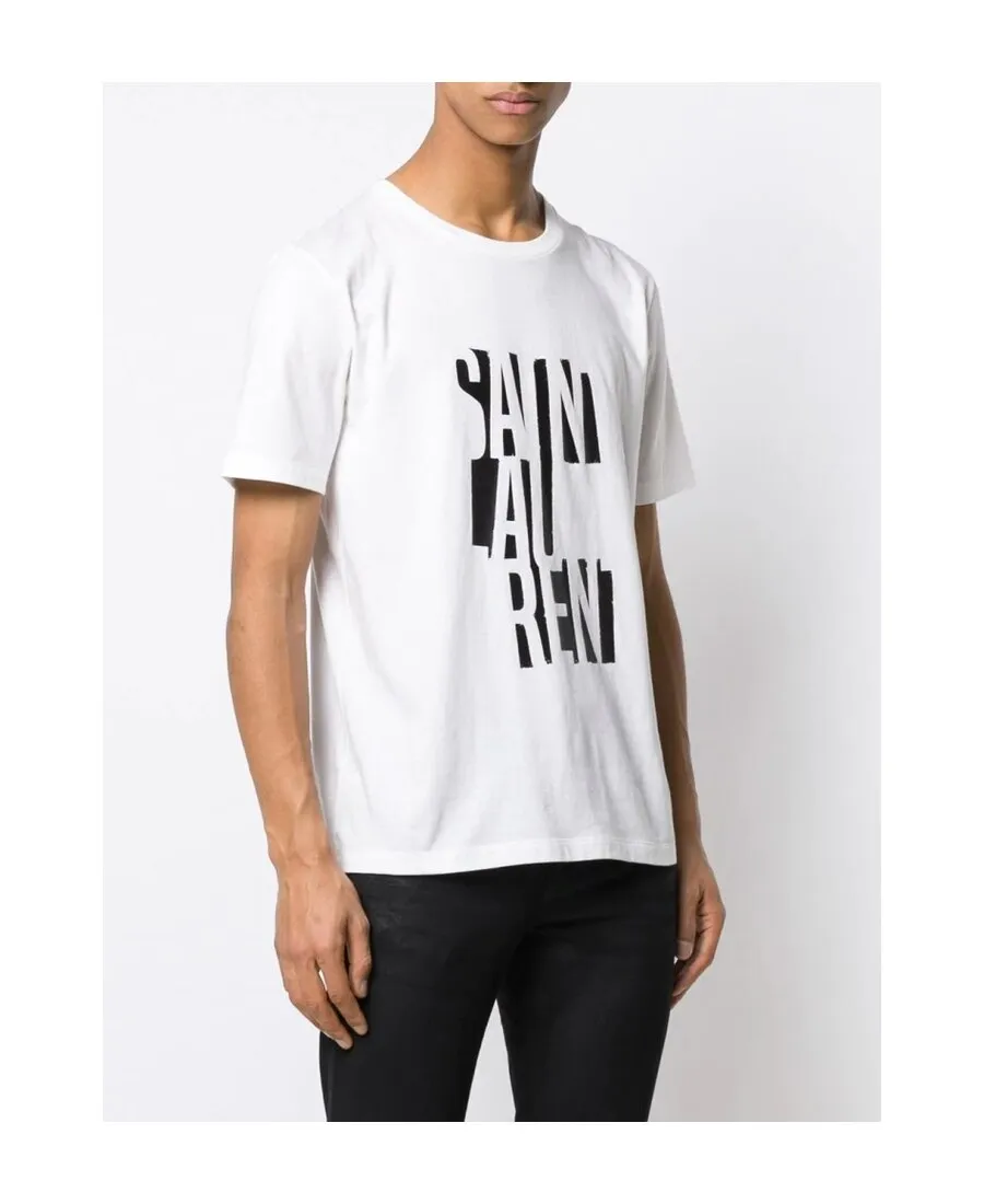 Deconstructed Logo Print T-Shirt