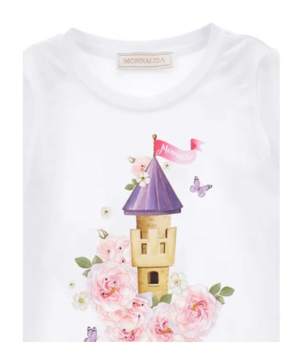 Graphic-Print Jersey-Texture T-Shirt