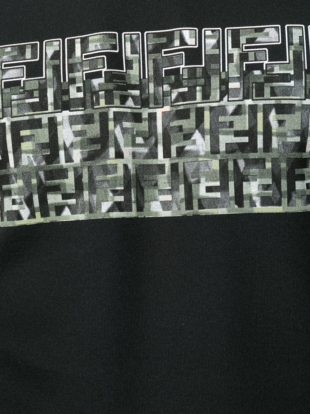 Ff Camouflage Printed Hoodie