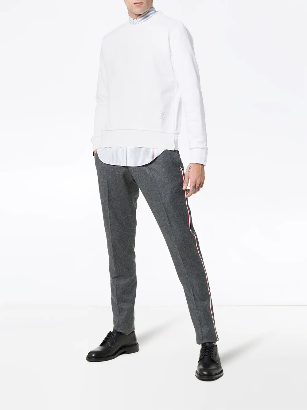 Thom Browne Rwb Striped Sweatshirt