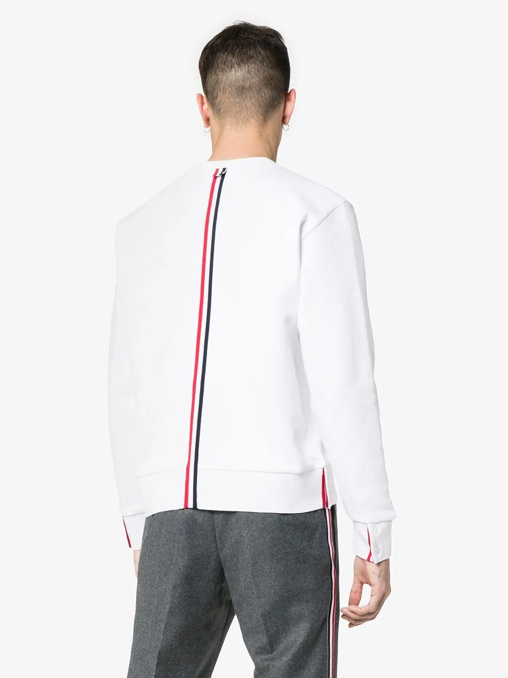 Thom Browne Rwb Striped Sweatshirt