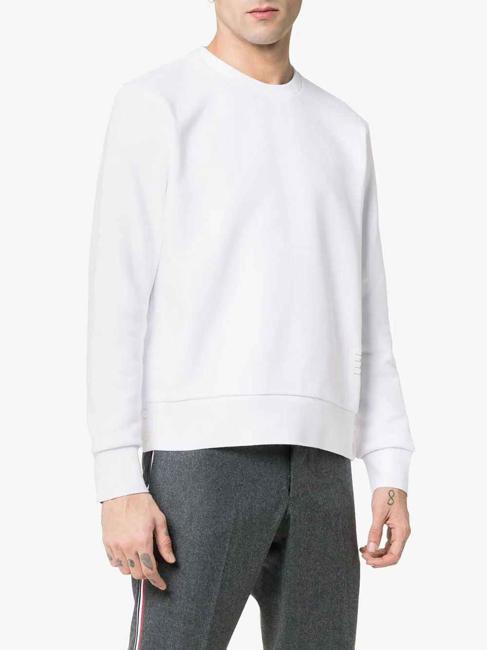 Thom Browne Rwb Striped Sweatshirt