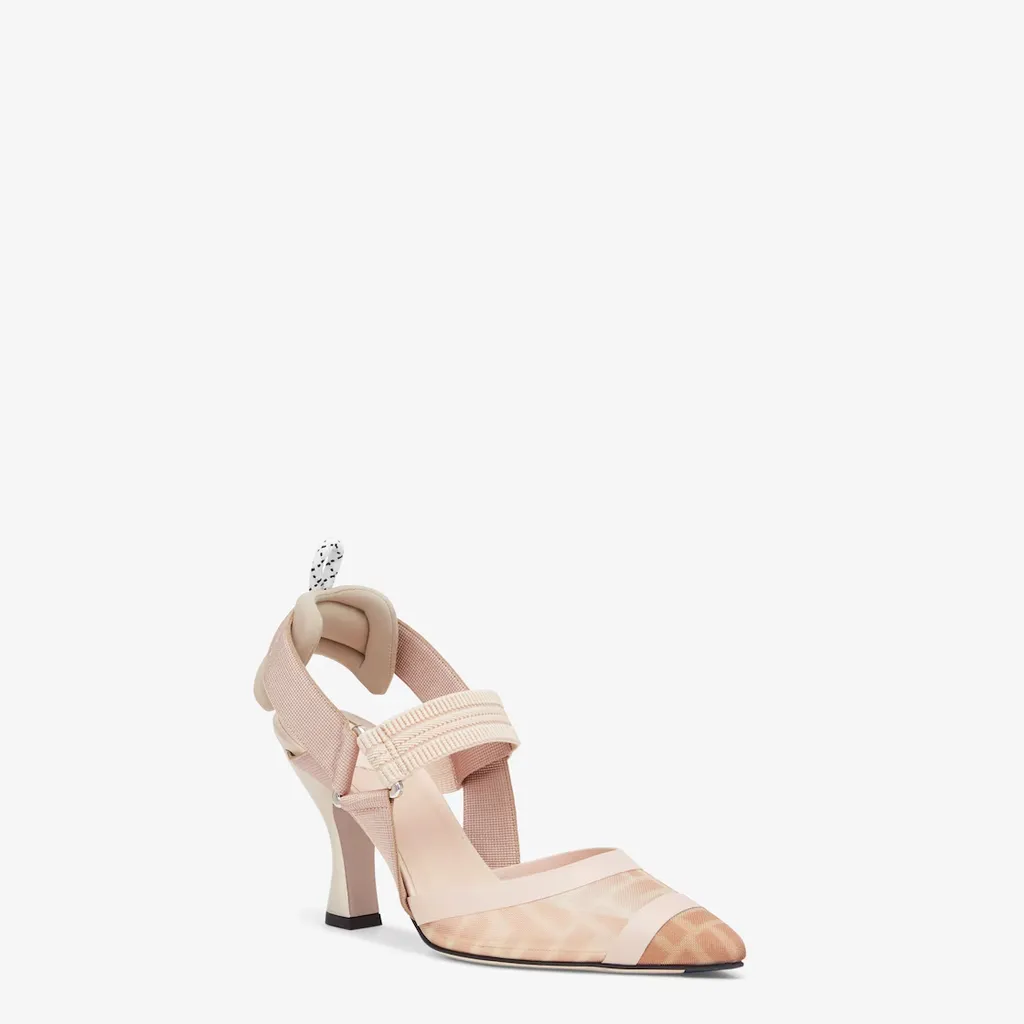 Fendi Colibrì Ff Jacquard Slingback Pumps