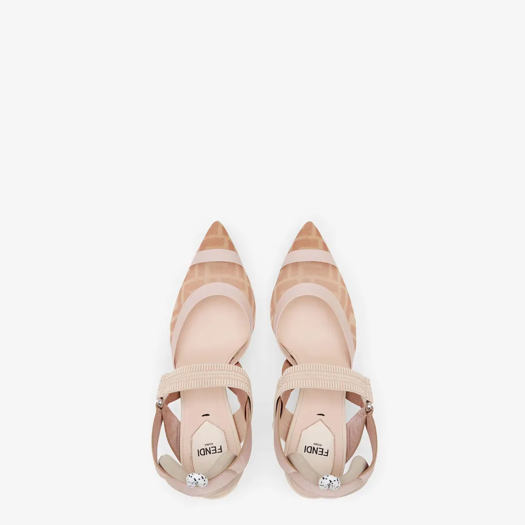 Fendi Colibrì Ff Jacquard Slingback Pumps