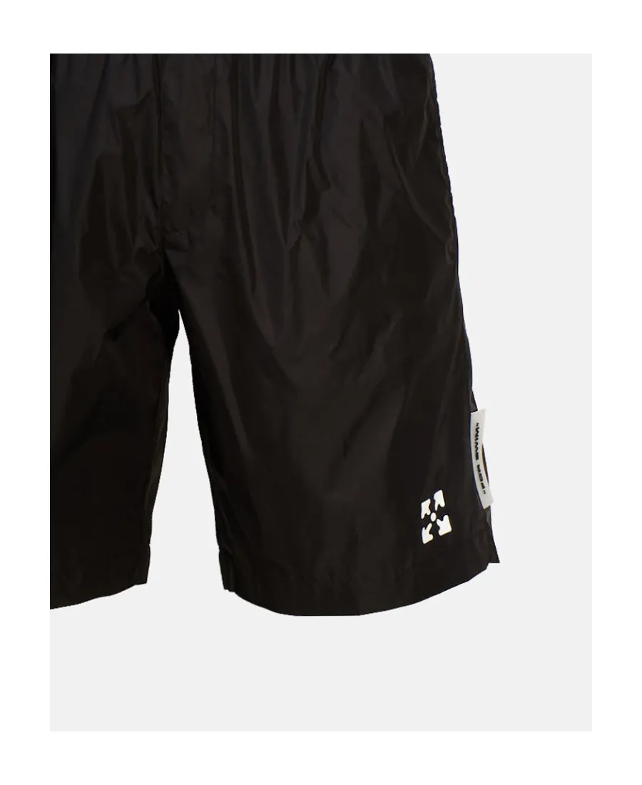 Off-White Logo Printed Swim Shorts