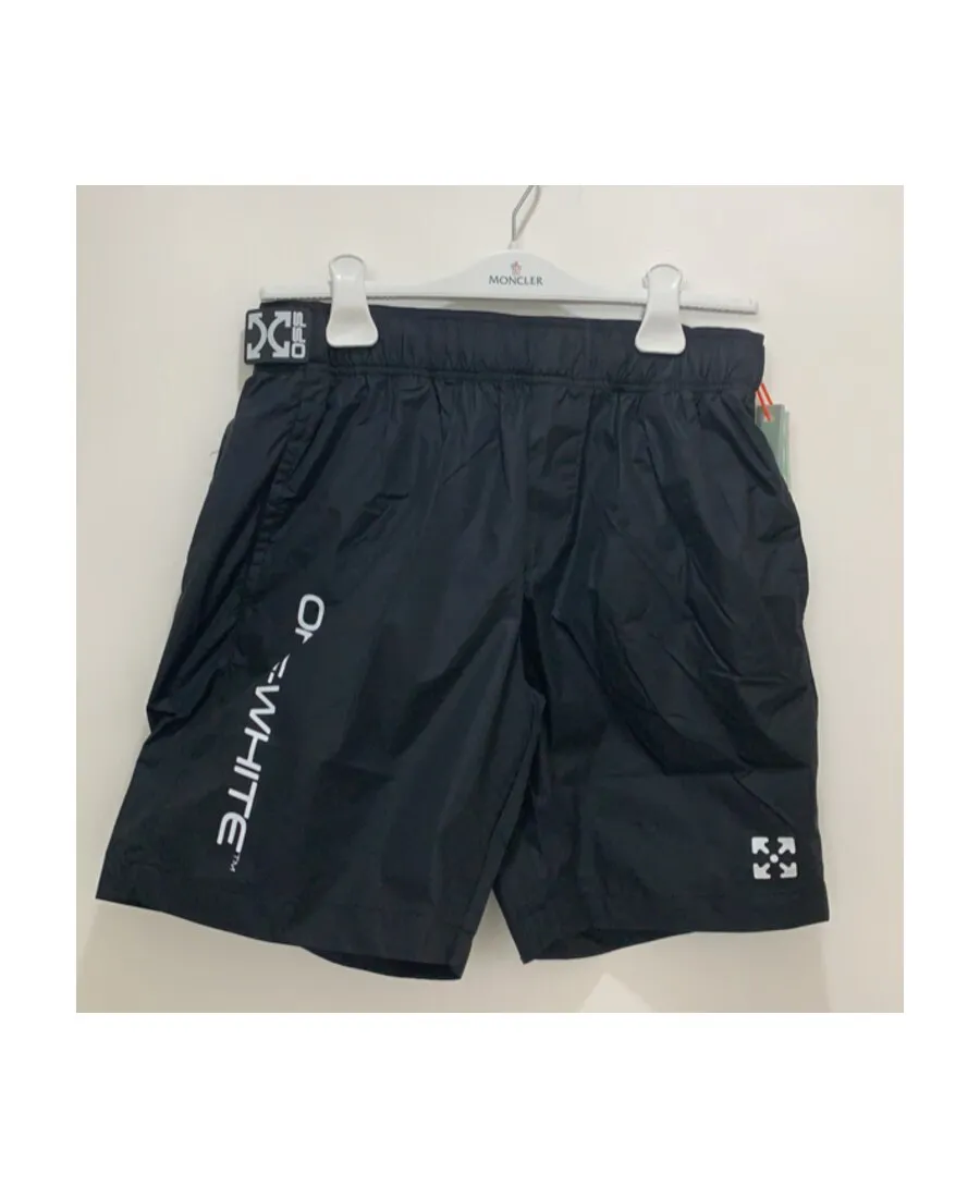 Off-White Logo Printed Swim Shorts