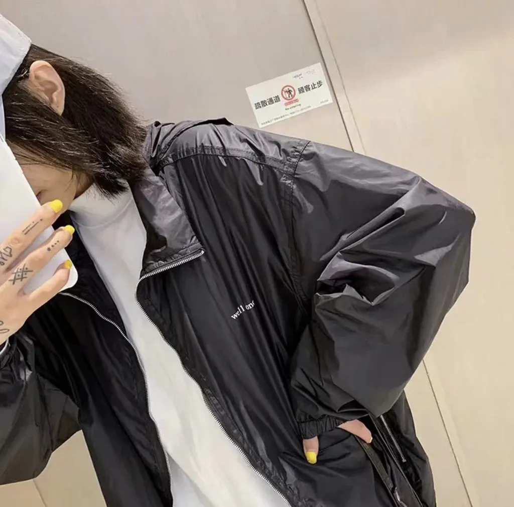 Logo-Print Hooded Jacket